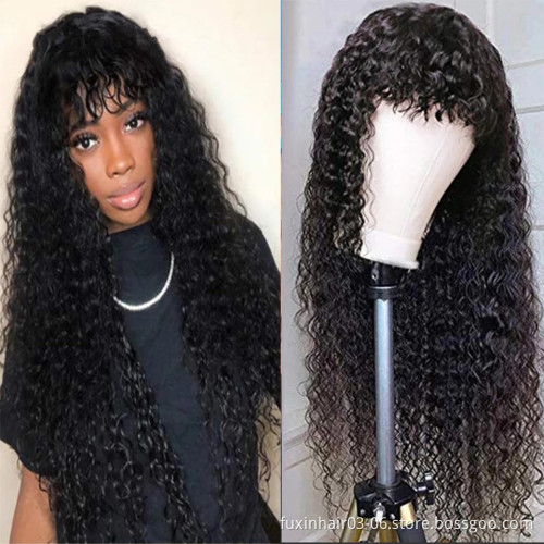 Curly Human Hair Lace Front Free Shipping Black Fringe Wig Human Hair HD Lace Frontals Wigs 13x4 Human Hair Multiple Wigs